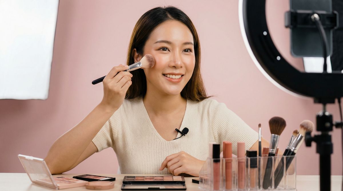 丝袜美妆视频教程